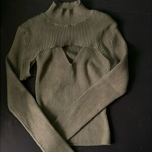 Almost famous tank top with sweater cover up size small